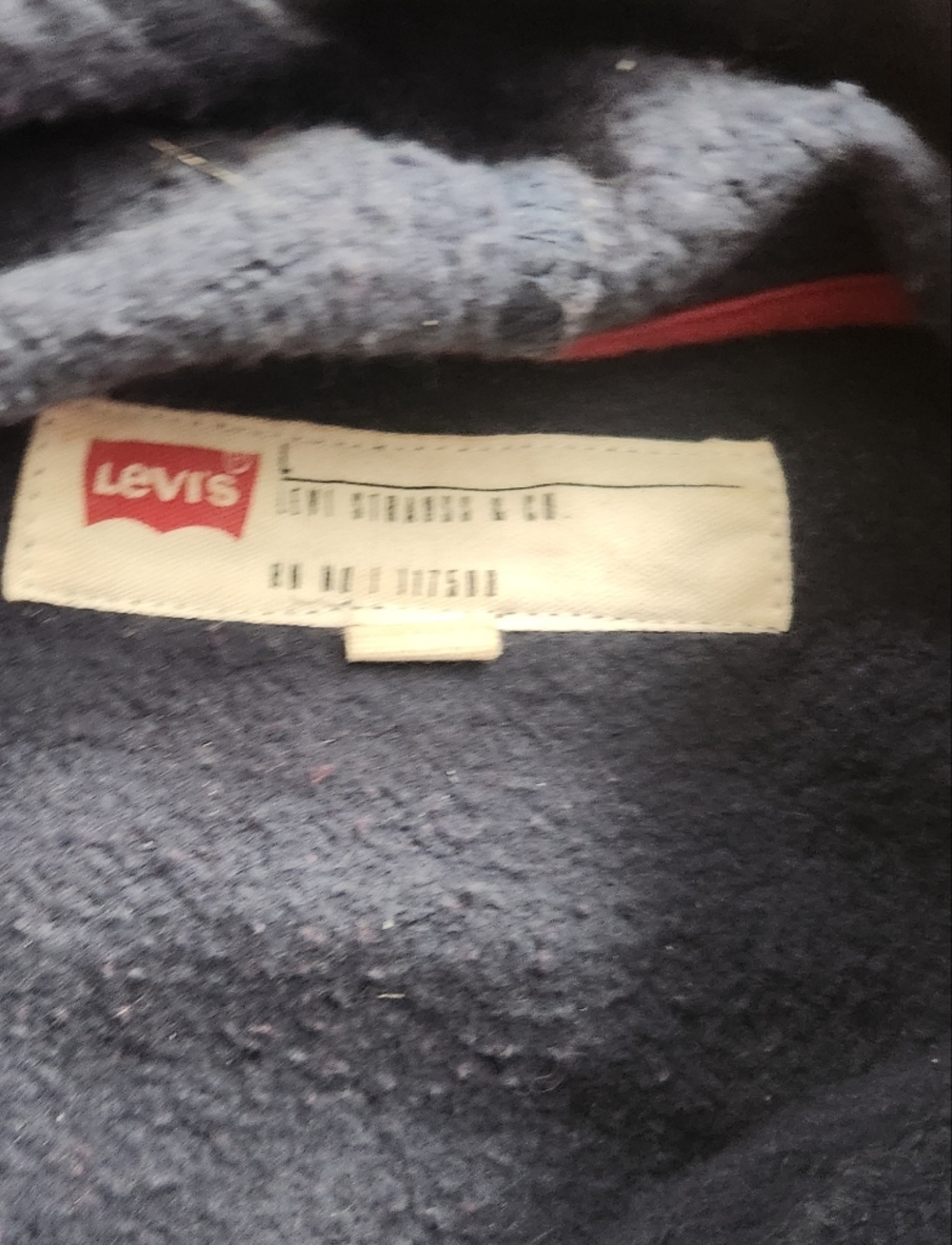 Levi's Navy Colorblock Hoodie - Picture 4 of 5